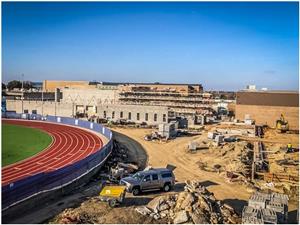 Boswell High School Visitor Stands Construction 